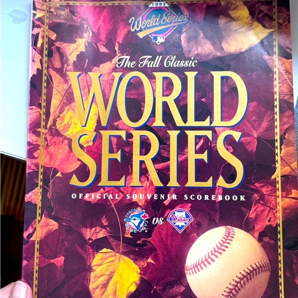 ⚾️ Vintage Pristine 1993 Blue Jays Official Souvenir World Series Scorebook ⚾️
